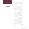 Radeco PINO K AK5-400/EP 1240x430 törölközőszárítós radiátor, JOWISZ 2 (metál bordó) színben