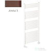 Radeco PINO K AK5-500/EP 1240x530 törölközőszárítós radiátor, JOWISZ 5 (matt barna) színben