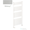 Radeco PINO K AK5-600/EP 1240x630 törölközőszárítós radiátor, MERKURY 1 (metál ezüst) színben