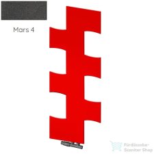 Radeco PUZEL 1190x490 design radiátor,MARS 4 (metál antracit) színben fűtőtest, radiátor