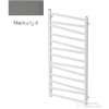 Radeco RIVER 3 1130x530 design radiátor, MERKURY 4 (metál szürke) színben