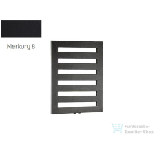 Radeco ROD 1 830x550 design radiátor,MERKURY 8 (selyemfényű fekete) színben fűtőtest, radiátor