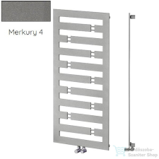Radeco TENSOR 2 1160x550 design radiátor,MERKURY 4 (metál szürke) színben fűtőtest, radiátor