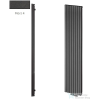 Radeco TORGET PLUS 1 1800x334 design radiátor, MARS 4 (metál antracit) színben
