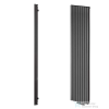Radeco TORGET PLUS 1 1800x334 design radiátor, MERKURY 6 (metál fekete) színben