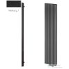 Radeco TORGET PLUS 1 1800x334 design radiátor, MERKURY 7 (matt fekete) színben