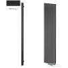 Radeco TORGET PLUS 3 1200x334 design radiátor, MERKURY 7 (matt fekete) színben
