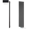 Radeco TORGET PLUS 3 1200x334 design radiátor, MERKURY 8 (selyemfényű fekete) színben