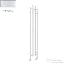 Radeco TUBO 4 KOLOR 1200x460 design radiátor, MERKURY 2 (ezüst) színben fűtőtest, radiátor