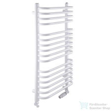 Radeco UMBERTO AD5-500/UE 1380x550 törölközőszárítós radiátor fényes fehér színben fűtőtest, radiátor