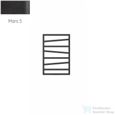 Radeco VIBO 1 821x550 design radiátor,MARS 5 (antracit) színben fűtőtest, radiátor