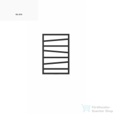 Radeco VIBO 1 821x550 design radiátor,RAL 9016 (fényes fehér) színben fűtőtest, radiátor