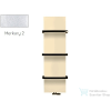 Radeco WALL NEW 1790x470 design radiátor törölközőtartó nélkül, MERKURY 2 (ezüst) színben