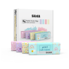 Radír, cuki, pasztell, 20 db/display Silka