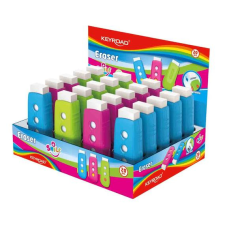  Radír, PVC mentes 20 db/display Keyroad Smile Eraser vegyes színek radír