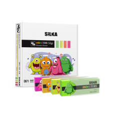 Radír, szörnyek, 20 db/display, Silka radír