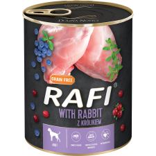  Rafi Gabonamentes Pástétom Nyúl-Vörösáfonya 800gr kutyaeledel