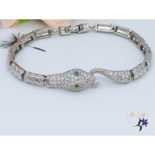  Raflin antiallergén kigyós karkötő-rodium-CMJ karkötő