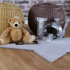 ragolle Mosható gyerekszőnyeg, Cica, pihe-puha, szürke, 86x86cm lakástextília