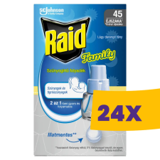Raid elektromos szúnyogírtó utántöltő folyadék Family 27ml (Karton - 24 db) tisztító- és takarítószer, higiénia