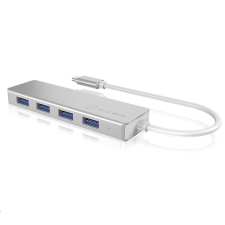 RaidSonic ICY BOX 4 portos USB Hub ezüst (IB-HUB1425-C3) (IB-HUB1425-C3) hub és switch