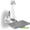 RaidSonic IcyBox IB-MS600-W 24" Fali monitor konzol billentyűzettartóval Fehér/Szürke