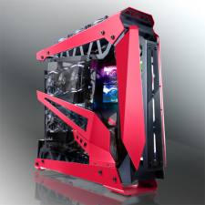 RAIJINTEK nyx pro red üveg ablakos számítógépház (0r20b00185) számítógép ház