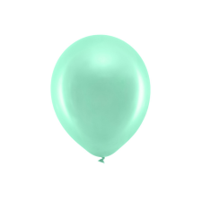  Rainbow Balloons 30cm metál, menta (1 db / 10 db) party kellék
