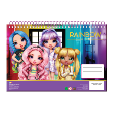 Rainbow High A/4 spirál vázlatfüzet, 30 lapos füzet