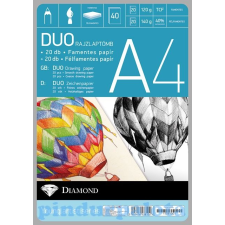  Rajzlap Diamond DUO 20+20 lap/tömb kréta, festék és papír