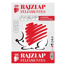 Rajzlap ICO Süni A/4 120 gr félfamentes 20 ív/csomag rajzlap