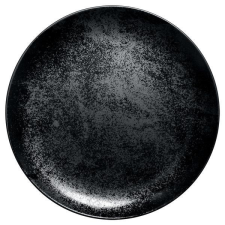 Rak Karbon porcelán kerek tányér /coupe/, fekete, 21 cm, KRNNPR21 tányér és evőeszköz