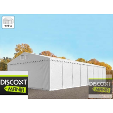  Raktársátor 8x24m professional 2,6m oldalmagassággal, 550g/m2 sátor