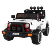 ramiz Elektromos autó akkumulátorral gyerekeknek NOVOKIDS™ Full Time Jeep 4X4 PRO, Max 30 kg, 3-8 év, Dalokkal és fényekkel, 12V, 2 sebesség, 4 motor, fehér