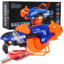 Ramiz.hu Blaze Storm nagy géppuska kék-narancs színben puha töltényekkel (58 cm x 24 cm x 12 cm) katonásdi
