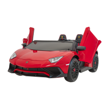 ramiz Lamborghini Aventador SV Elektromos autó - Piros elektromos járgány