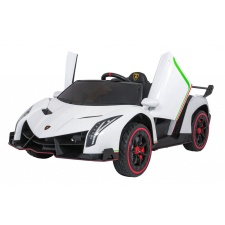 ramiz Lamborghini Veneno akkumulátoros autó - Fehér autópálya és játékautó