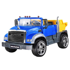 ramiz Mack kétszemélyes billenőplatós teherautó kék színben elektromos járgány