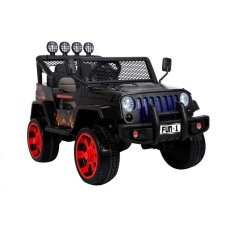 ramiz Raptor DRIFTER 4 x 4 fekte akkumulátoros autó lángok motívummal elektromos járgány