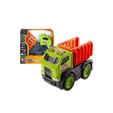 ramiz Zöld színű kihajtható teherautó autópálya és játékautó