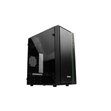RAMPAGE Everest Astral RGB Számítógépház - Fekete + 200W PSU számítógép ház