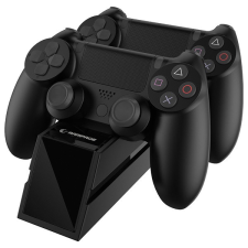 RAMPAGE Gamepad töltő - RP-PS4 (dokkoló 2x PS4 kontroller töltéséhez, fekete) videójáték kiegészítő