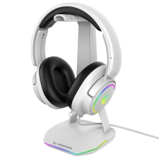 RAMPAGE Rampage Tower T14 RGB Headset Stand White fejhallgató állvány