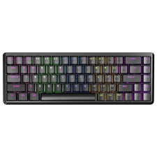 RAMPAGE Rebel Red Switch Mechanikus Vezetékes RGB Billentyűzet ANSI - Fekete (REBEL-BLACK) billentyűzet