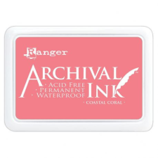 Ranger Bélyegzőpárna , Ranger Archival Ink / Coastal coral - (1 db) bélyegző