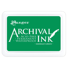 Ranger Bélyegzőpárna , Ranger Archival Ink / Emerald green - (1 db) bélyegző