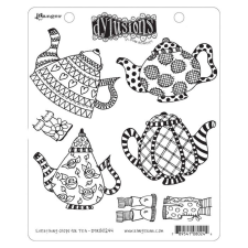 Ranger Gumibélyegző , Everything Stops for Tea / Dylusions cling stamp (1 db) bélyegző
