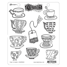 Ranger Gumibélyegző , Fancy a Cuppa / Dylusions cling stamp (1 db) bélyegző