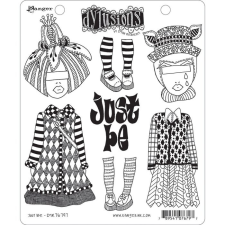 Ranger Gumibélyegző , Just be / Dylusions cling stamp (1 db) bélyegző