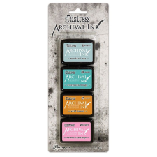 Ranger Mini Bélyegzőpárna készlet , Kit 4 Tim Holtz/ Distress Archival Ink (1 csomag) bélyegző